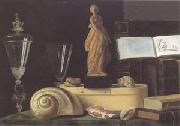 Sebastian Stoskopff Still Life with a Statuette and Shells (mk05) USA oil painting reproduction